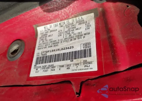 1994 Ford F150 z USA, uszkodzony, nr VIN 1FTDF15R1RLB23623